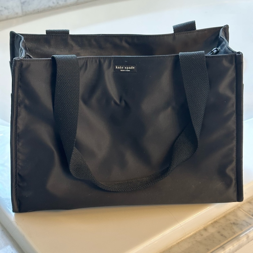 Kate Spade Black Nylon Tote Bag 2002